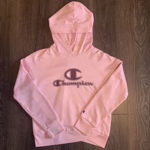 Champion Hoodie Pink Girls XL 14/16